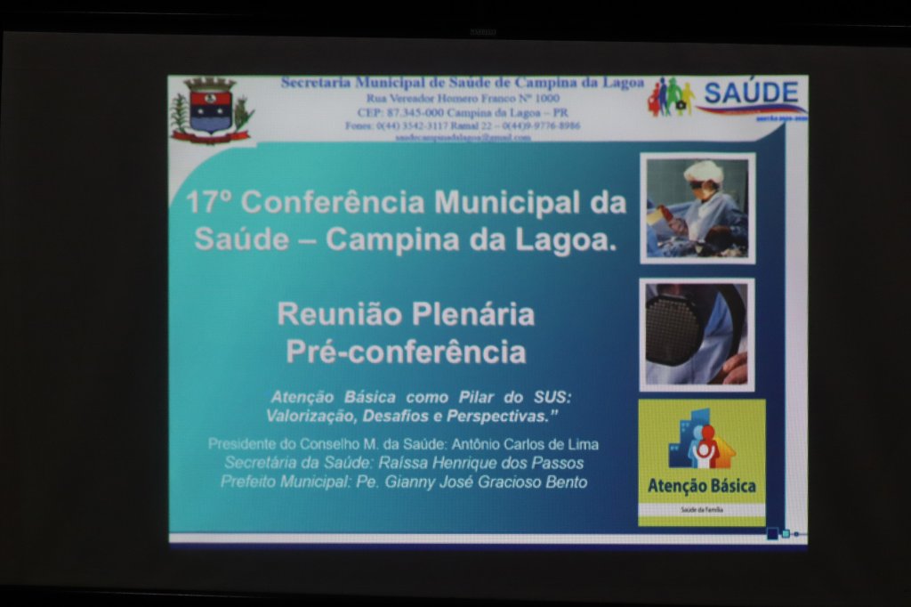 Município elege delegados para a Conferência de Saúde em plenária prévia